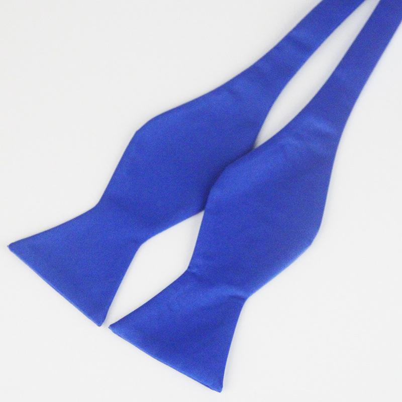 Papillon Elegante da Uomo in Poliestere Monocolore con Collo a Zucca per Abbigliamento da Lavoro e Formale