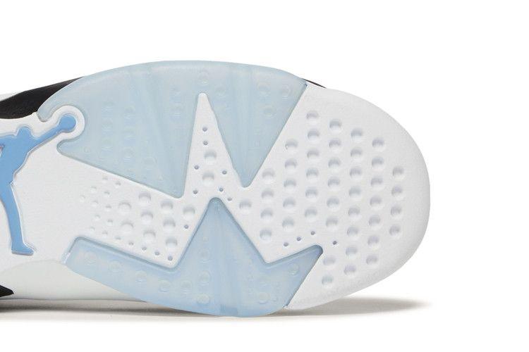 Kids' Sneakers Jordan 6 Retro UNC White (GS) University Blue/White-Black