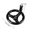 1PC 12 125mm Black, 3 Spoke Hand Wheel for Lathe Pink Winch Cover 12 125mm Round Wheels   Covers Milling Machine