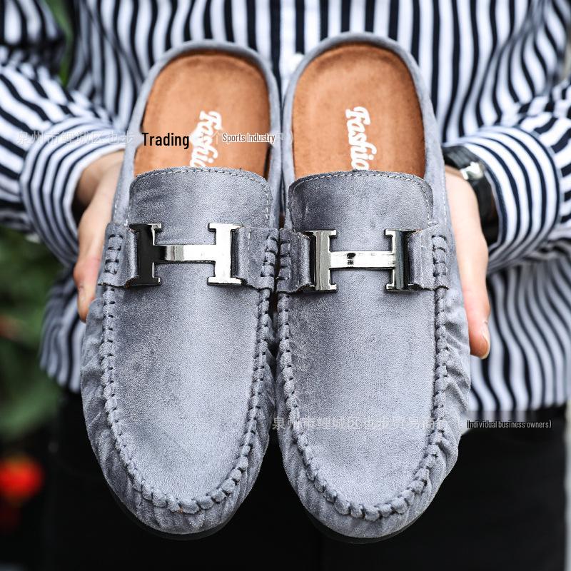 Letní móda Pánské lehké prodyšné nazouvací mokasíny