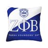 Zeta Phi Beta Sorority Pillow Cover Home Decorative Greek Letter 1920 Cushion Cover Throw Pillow for Car Double-sided Printing