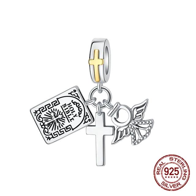 925 Sterling Silber Golden Charm Crown Family Tree Sicherheitskette Hohlperlen Fit OriginalNew Armbänder Frauen Schmuck DIY