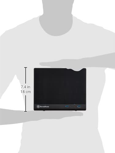 SilverStone SUGO Series Mini-ITX Cube PC Case SST-SG13B-Q Black [Official Japanese Distributor]