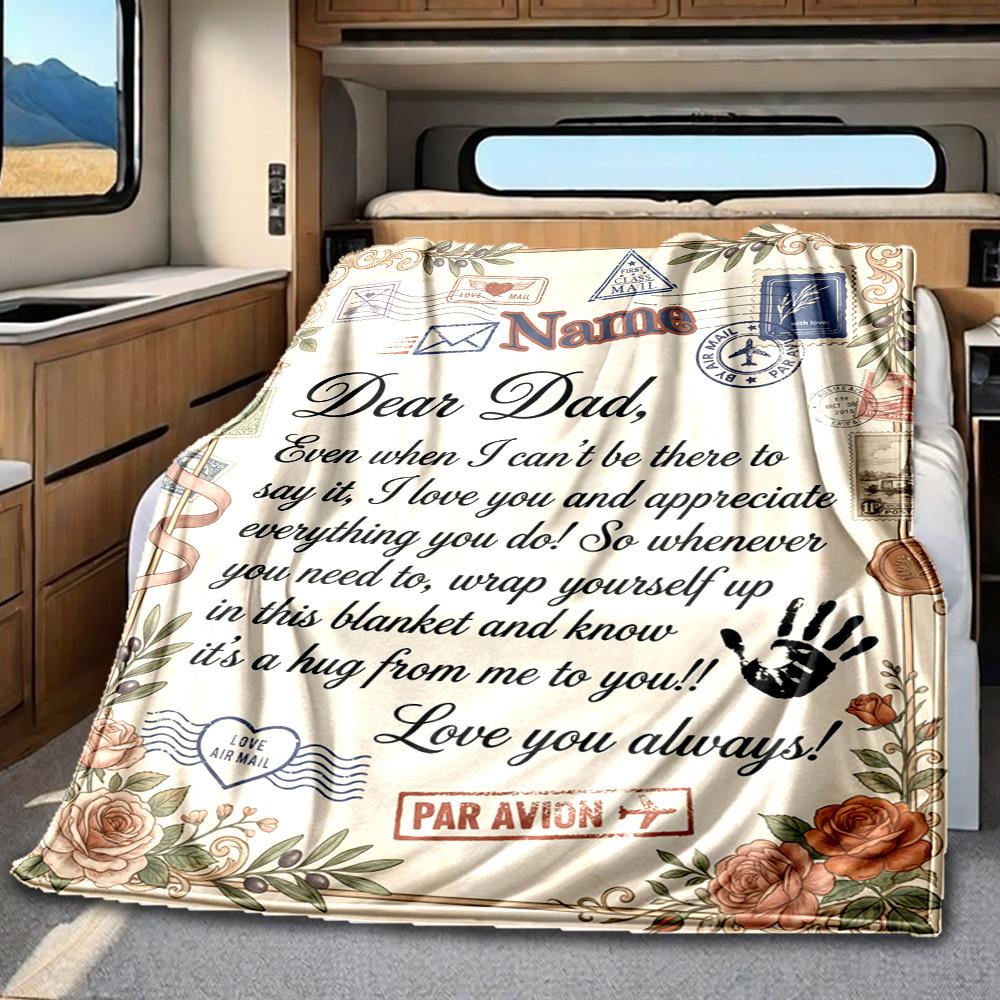 Love Letter To Daughter Customize Your Name Blanket With Warmth Comfort And Softness It'S Perfect For Home Use A Nap Blanket An Office Sofa Blanket A