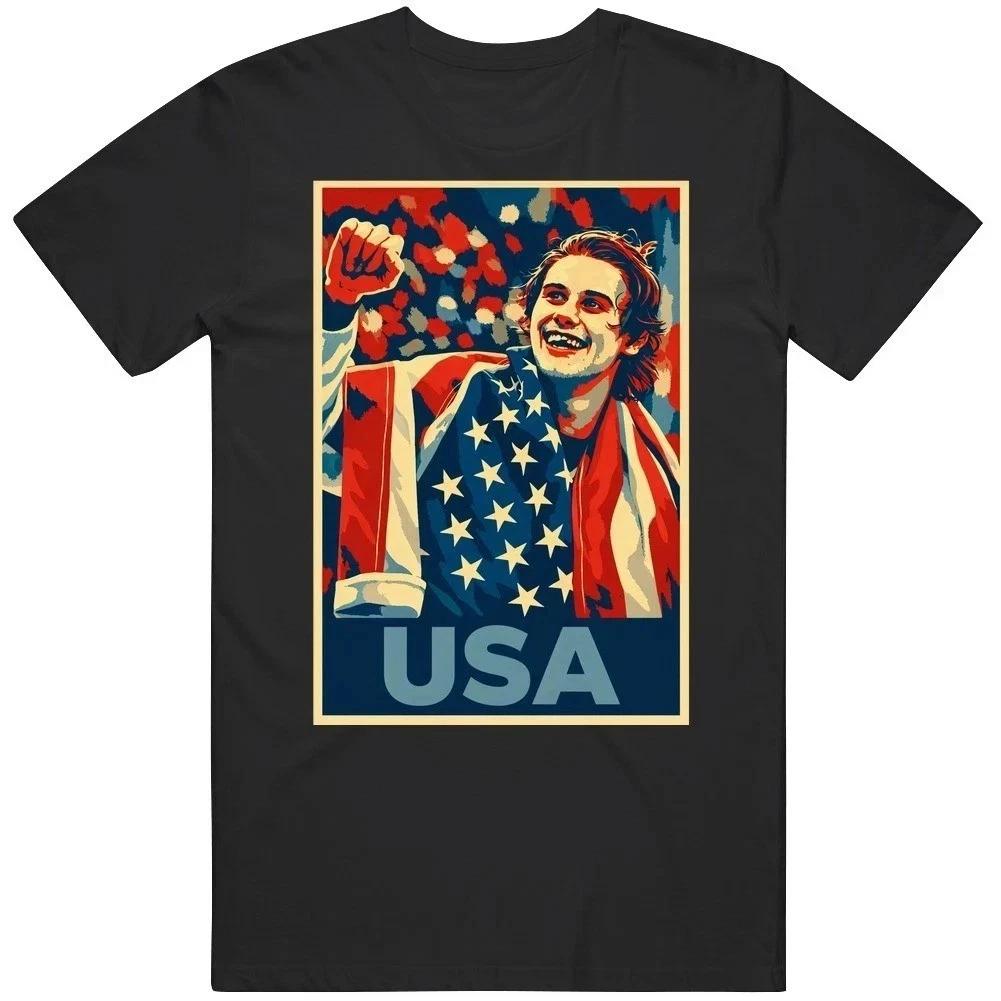 Men s Hockey USA Golden Goal Jack Hughes Gift Idea Hope Parody T Shirt XL