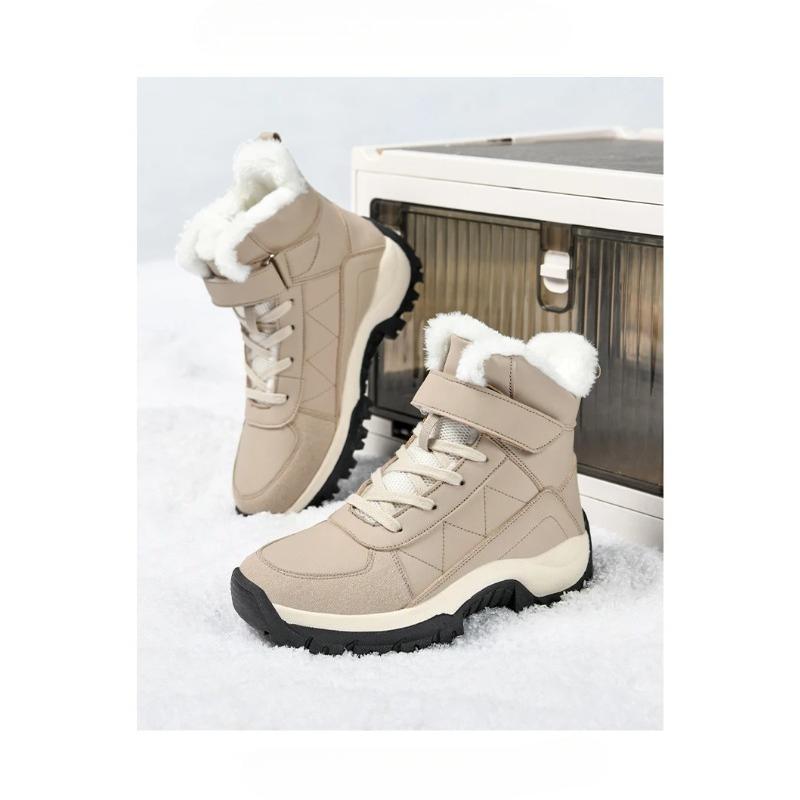 Warm Women's Snow Boots Fashion Outdoor Women Platform Anti-Slip Hiking Boot Waterproof Winter Warm Ankle