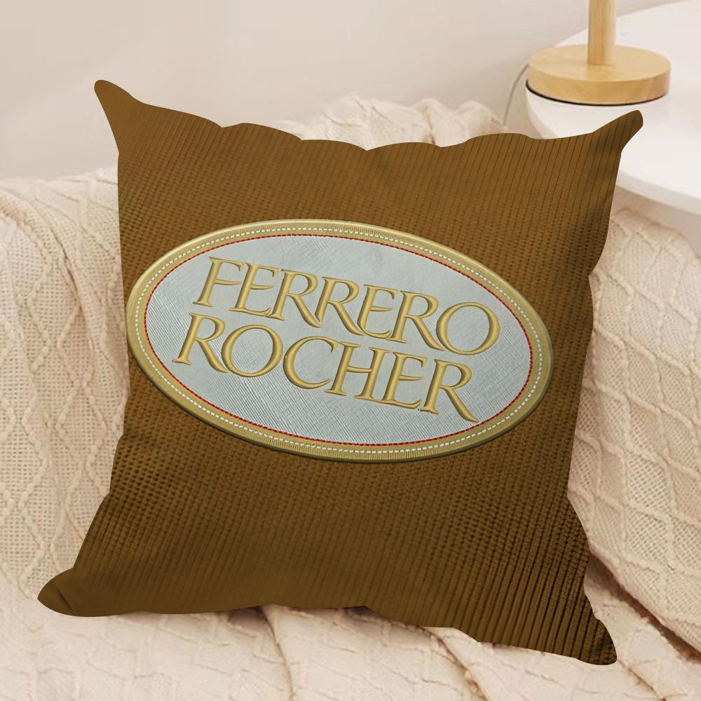 Anime Sweet FFerreros Cushion Cover Short plush Doublesided Print Square Throw Pillow Covers Sofa Home Cushion Decor