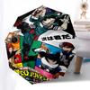 1pc My Hero Academia: Automatic Folding Umbrella, Portable 3-Fold Design, 8-Bone Iron Frame, Outdoor, Ideal Gift for Fans, Travelers, Everyday Use.T05