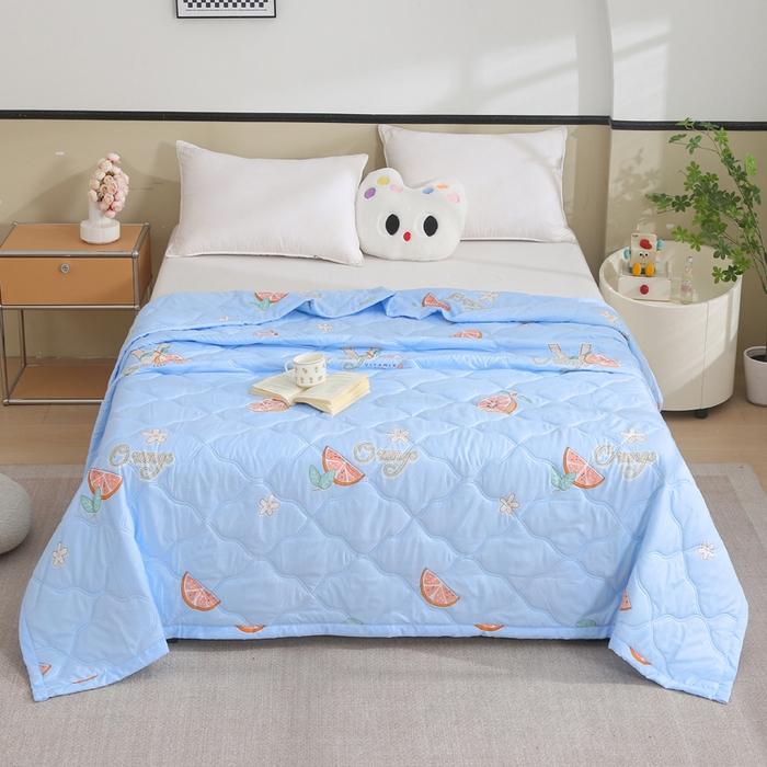 New Active Printing Summer Washable Summer Cool Quilt Washed Cotton Summer Thin Quilt Single Double Household