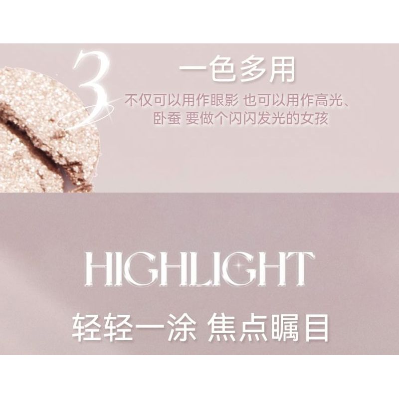 NOVO - Sparkling Monochrome Eyeshadow - 6 Colors