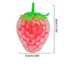 New Qite Simulation Strawberry Pinching Music Release Ball, Finger Pulling Music, Stress Relieving Tool