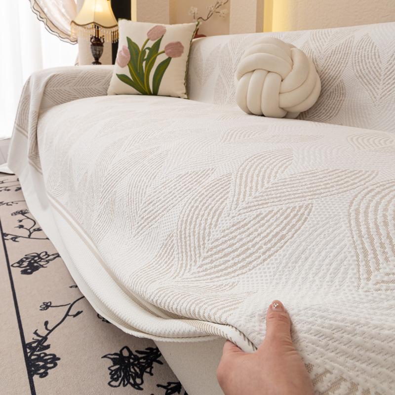 Ice Silk Sofa Throw Blanket Summer Cool Feeling Sofa Towel Simple Anti-slip Camping Picnic Large Blanket Bed Sheet Shawl Decor
