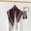 Retro Cotton And Linen Herringbone Pattern Small Square Scarf Silk Scarf Versatile Square Scarf Belt Silk Scarf Clothing With Neck Scarf