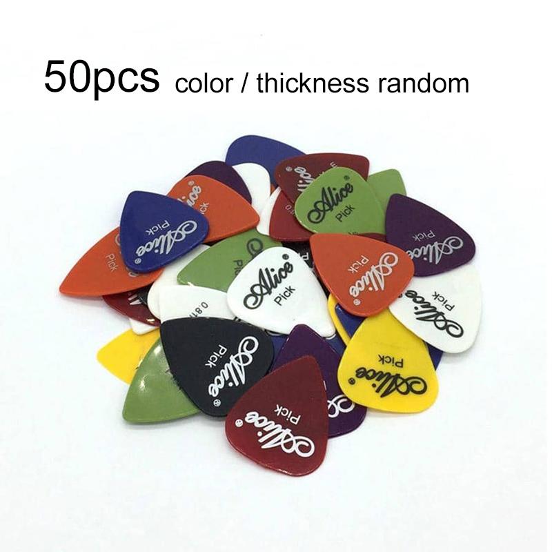 5-50Pcs Guitar Picks Guitar Music Instruments Accessories 0.58/0.71/0.81/0.96/1.2/1.5mm Electric Bass Plectrum Mediator Pick TMZ