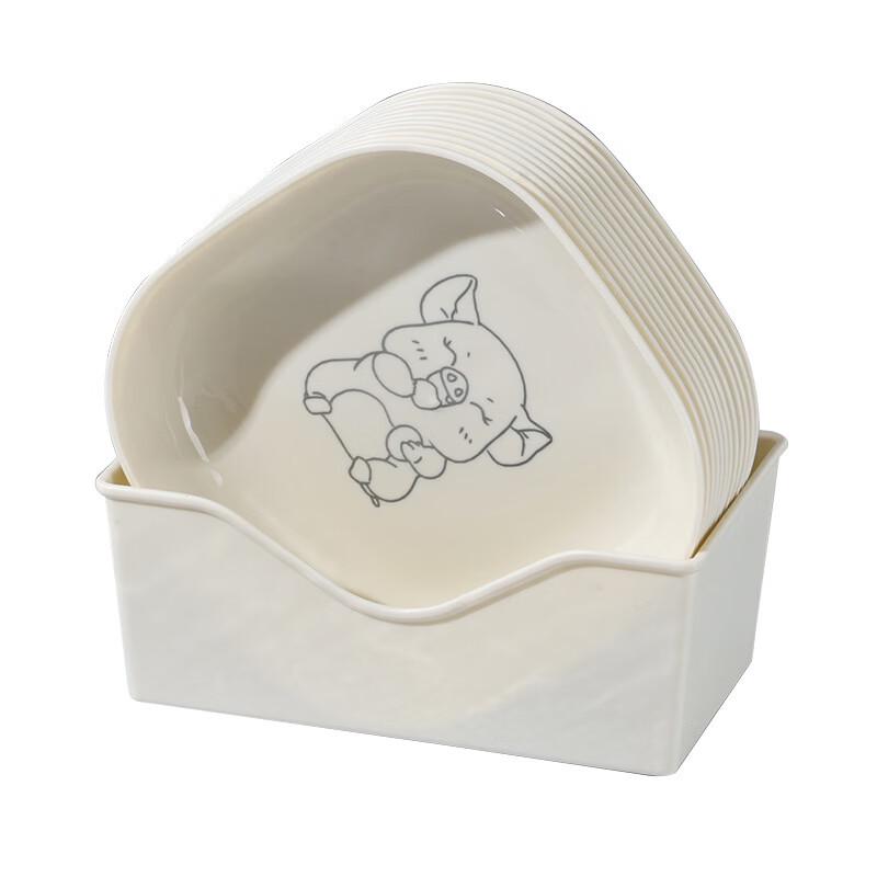 ZISIZ Cream Style Cartoon Bone Dish Set