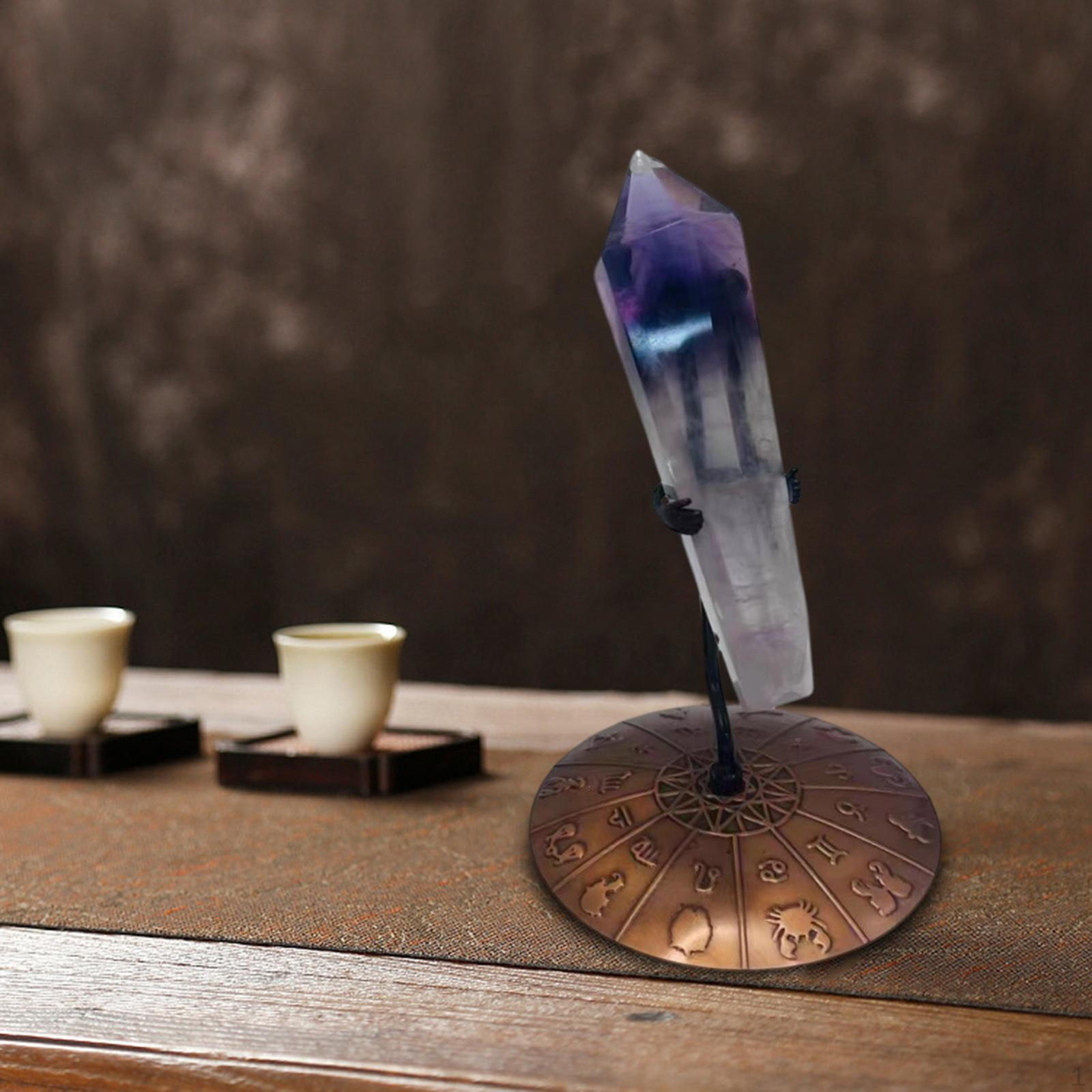 

Регулируемая металлическая подставка для образцов минералов — элегантный держатель для дисплея, домашний декор red copper