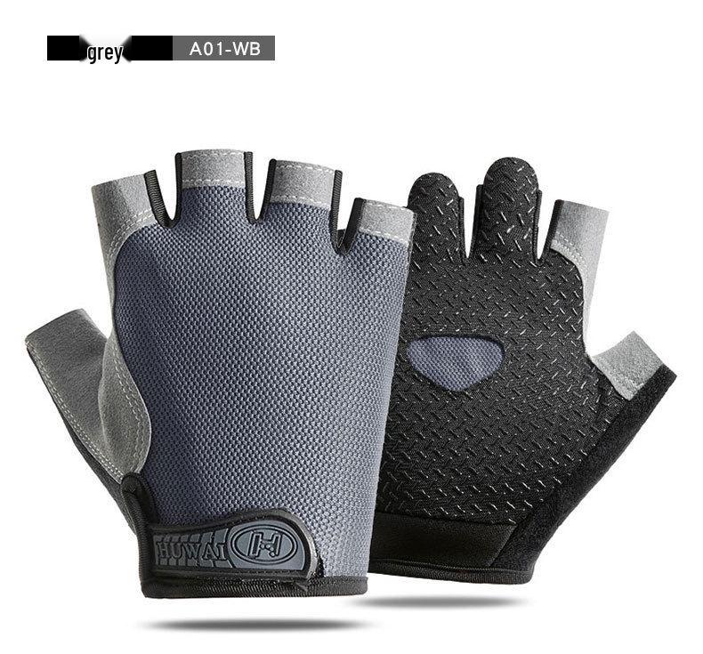 Unisex Half-Vinger Fiets Handschoenen - Antislip, Schokabsorberend, Ademend Mesh voor Sport, Fitness, Klimmen en Rijden