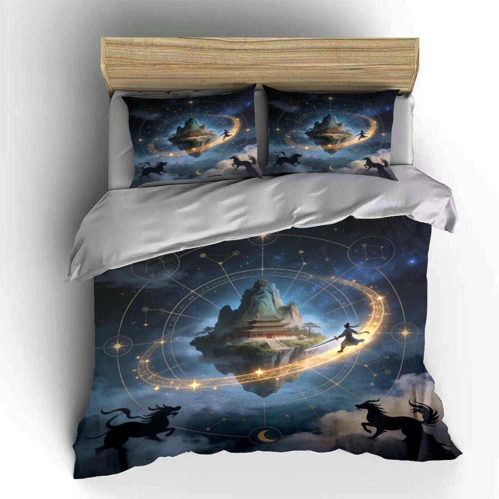 Fantasy Art Decoration Set Soft Comfortable Duvet Cover Bedding Set Included 1*Duvet Cover & 2*Pillowcases, Gift