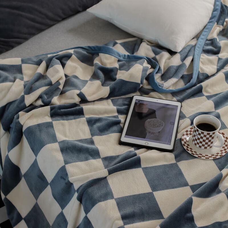 Muji Checkerboard Viscose Blanket