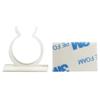 Q-Type White Nylon Self-Adhesive Cable Organizer Clip