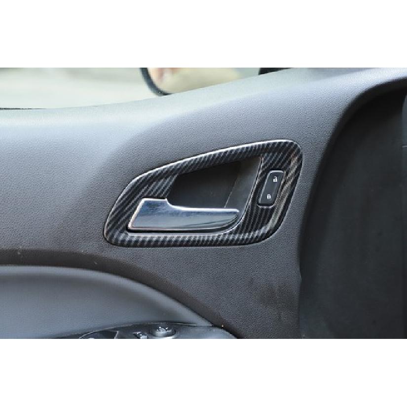 4Pc Car Interior Door Handle Frame Bezel Trim Cover Shell for Chevy Colorado 15+