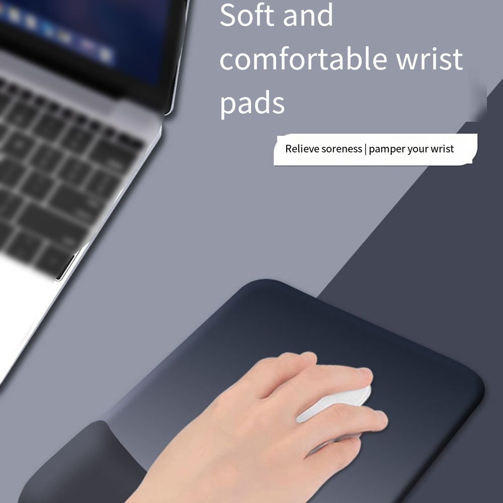 Soft Wrist Support Mouse Pad Relax Wrists Mouse Wrist Rest Silicone Mouse Pad  Computer Accessories