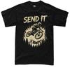 MTB Send It T-Shirt Mountainbike Downhill Radfahren Fahrer Unisex Herren Grafik T-Shirt