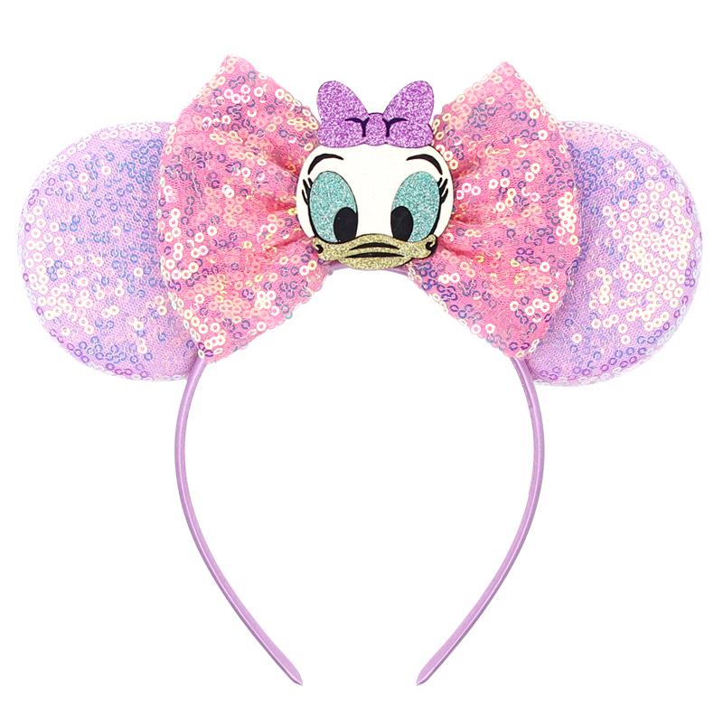 Disney Glänzendes Schloss Mausohren Stirnband Jungen Mädchen Festival Party Cosplay Haarband Frauen DIY Haarschmuck Cartoon Geschenk