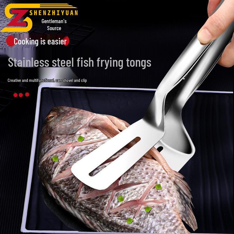 Mehrzweck Edelstahl Fisch- & Steak-Wenderzange