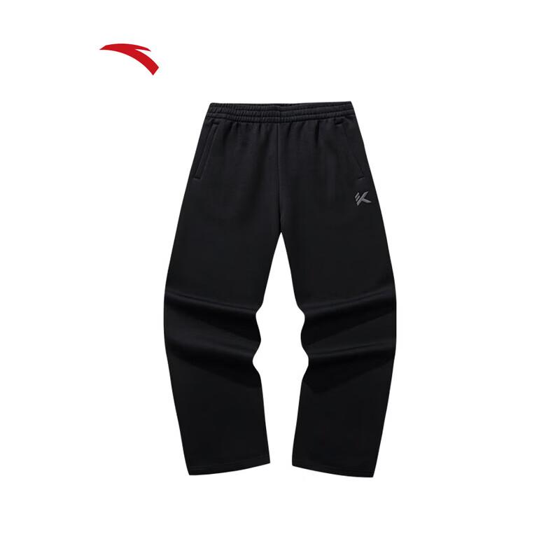 ANTA KT Series Men's Fleece-Lined Knit Track Pants