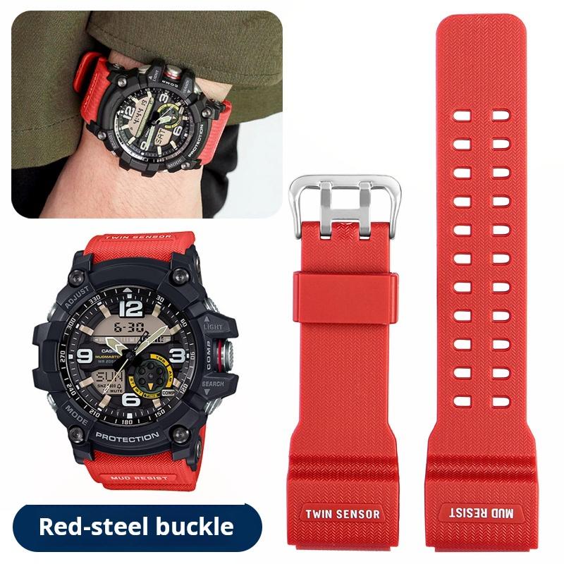 GWG1000 Watch band For Casio G-Shock Little/Small Mud King GG-1000 GWG-100 GSG-100 Waterproof Resin Silicone rubber watch strap