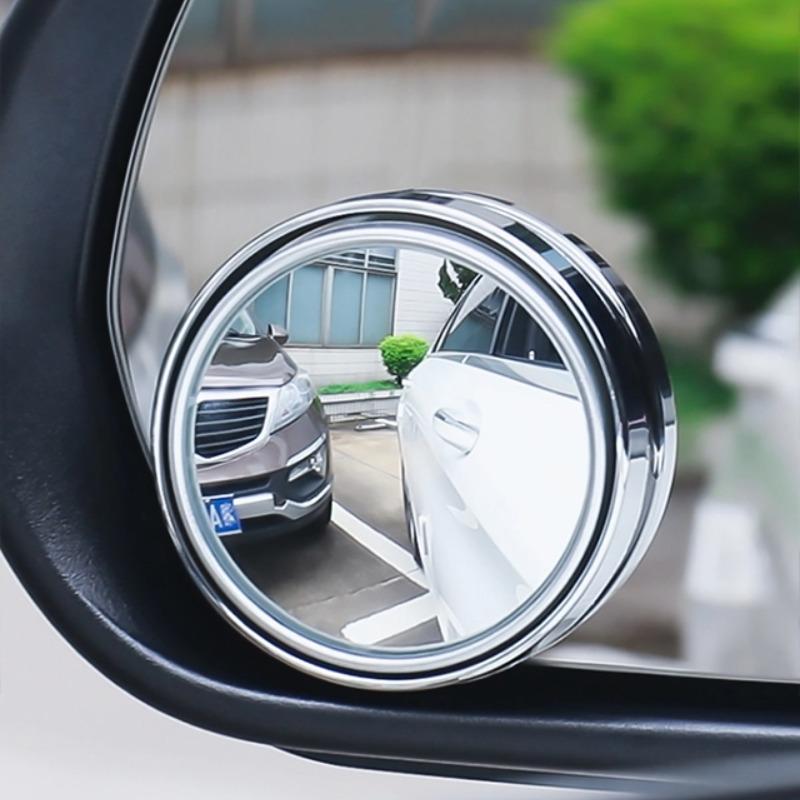 Small Round Reversing Mirror Auxiliary Mirror Wide Angle Adjustable Field of View Transparent Rainboard Rainproof Film