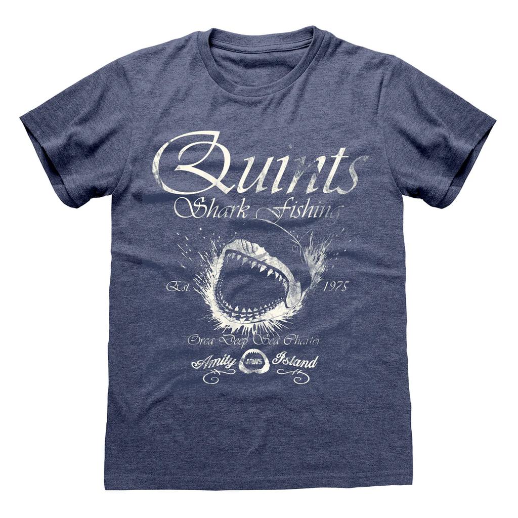 Jaws Unisex Adult Quints Shark Fishing T-Shirt