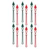 Decorative Garland Hangers 12 Pcs Christmas Hanger Ribbons, Silicone Ornament And Strings for Holiday Party Decor Accessories Tree, Adjustable Sliding