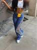 Distressed Sexy Hot Girl Street Trendsetter Slim Ripped Washed Denim Pants for Women