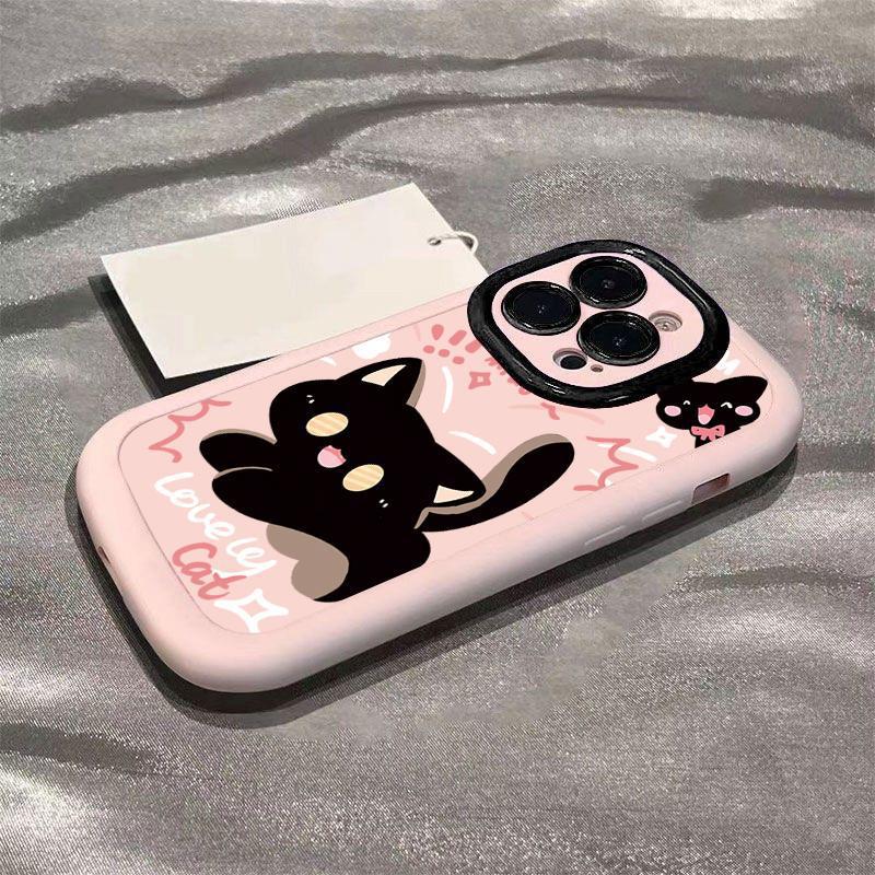 

Испуганный котенок Подходит для iPhone 16 Чехол для телефона Apple 15 Противоударный 14plus 13 Пухлый 12mini Защитный чехол Apple 16