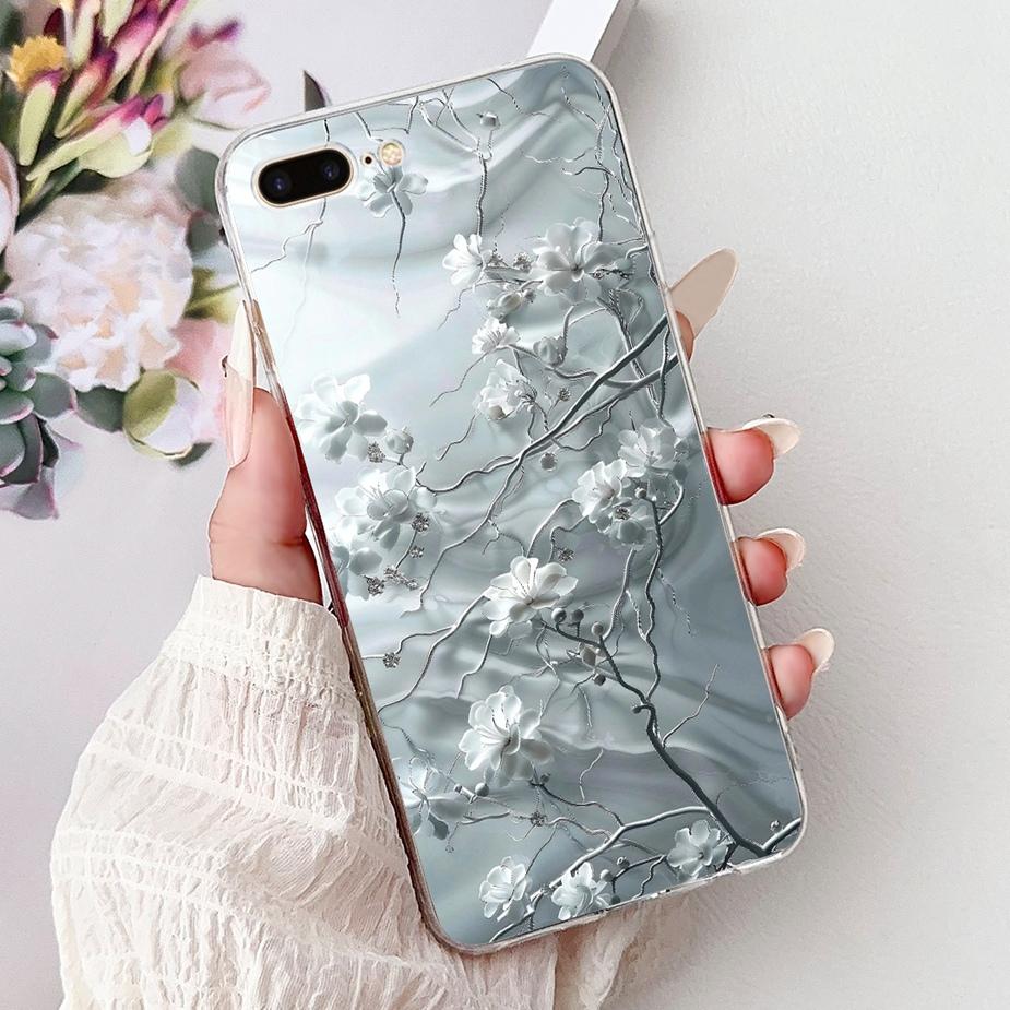 For Apple iPhone SE 2020 Case Popular Fashion Painted Cover 4.7'' Soft Silicone Phone Case For iPhone SE 2022 iPhoneSE 2020 Bags