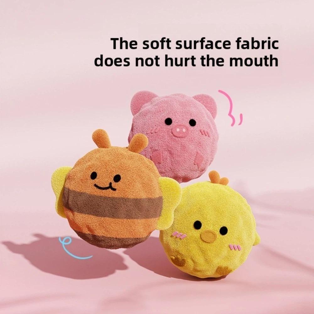 Nueva Pelota TPR para Mascotas Lavable Resistente a Mordeduras Juguete Masticable para Perros Linda Abeja Pollito Cerdo Pelota de Sonido de Alto Rebote Juguete Entrenamiento para Mascotas