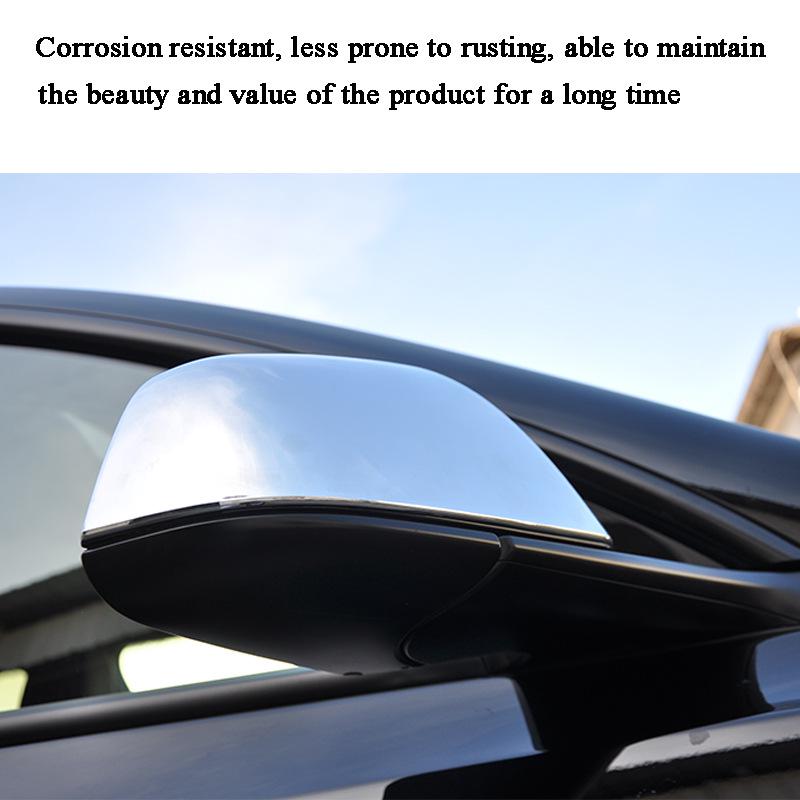 Tesla Model Y Electroplated Rearview Mirror Protective Cover