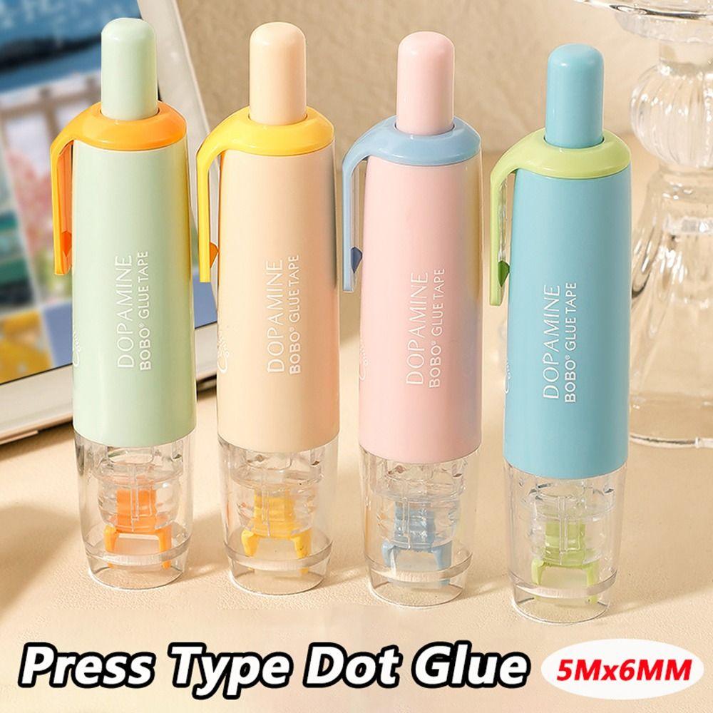 360 Degree Rotation Head Dot Glue Tape Large Capacity Rolling Glue Tape Students Gift