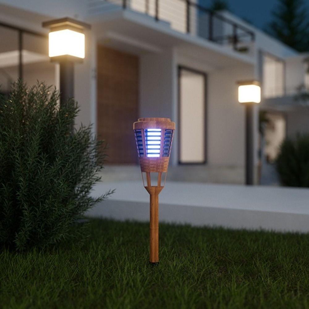 Non-toxic Safe Outdoor Bug Zapper Ground Spike Plug-in UV Light Insect Trap Lamp  Yard Patio