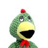 Molar Interactive Corduroy Pets Dog Toys Squeaky Plush Chew Toy Screaming Chicken
