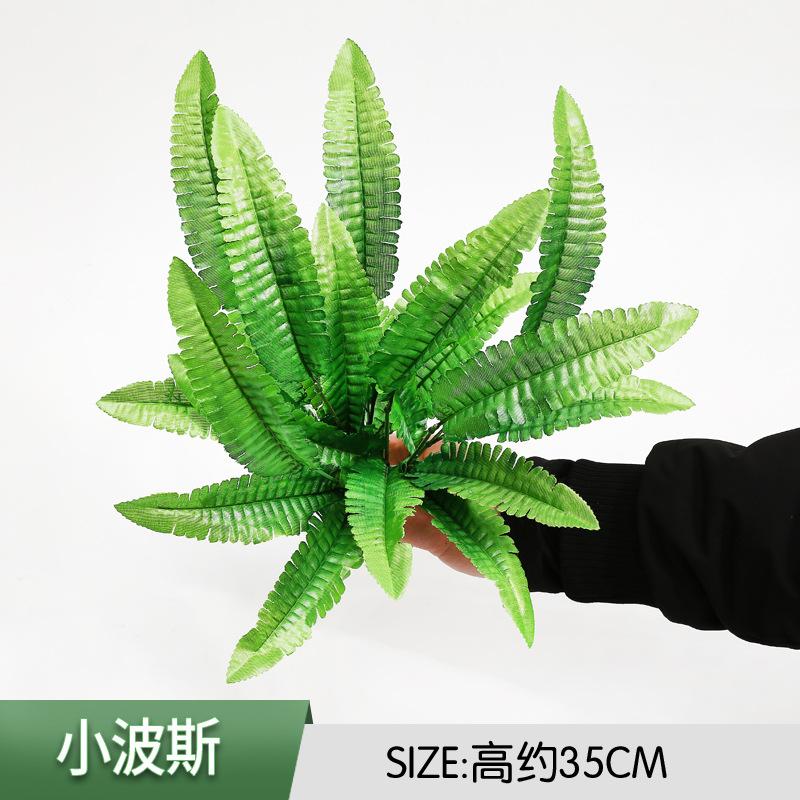 

7 вилок Маленький персидский 1218 Голова Персидская трава Большие листья Реквизит для стрельбы Моделирование растений Почки папоротника Зеленая стена растений с травой