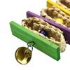 Corn Leaf Wooden Steel Hanging Toys Parrots Bird Squirrel Funny Chain Toy Bird Bites Climb Chew Toys