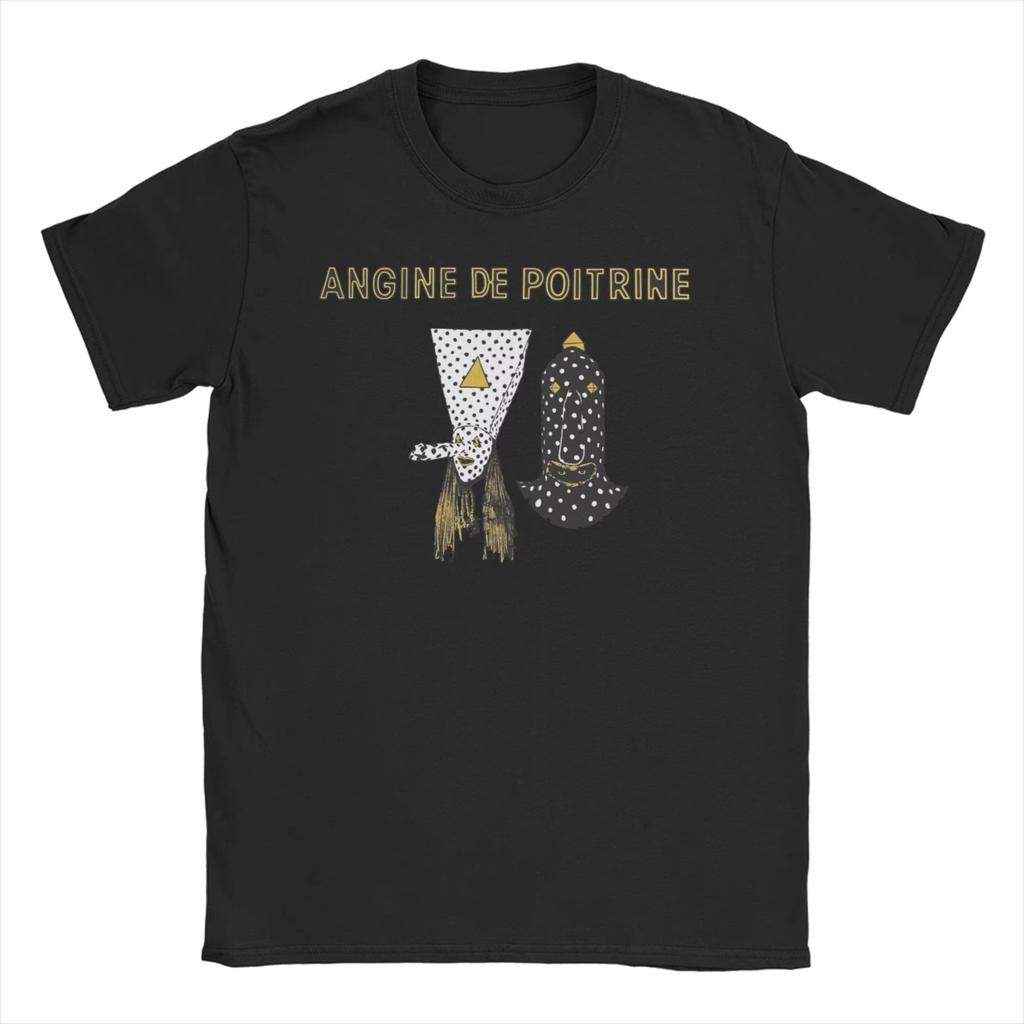 Printed Angine De Poitrine Rock Band T Shirt For Unisex  Summer  Cotton Tshirts Short Sleeve Clothes