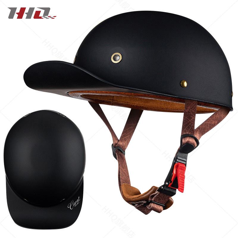 Motorcycle Helmet Half Helmet Summer Men's and Women's Vintage Harley Electric Motor Car Baseball Cap and Helmet