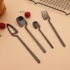 Silverware Set Satin Finish 24-Piece Stainless Steel Flatware Set Kitchen Utensil Set Service for 6 Dishwasher Safe