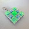 Decompression 9 Keys Keyboard Keychain Key Button Transparent Keycap Keychain Pass The Time Stress Relief Clicker Adult