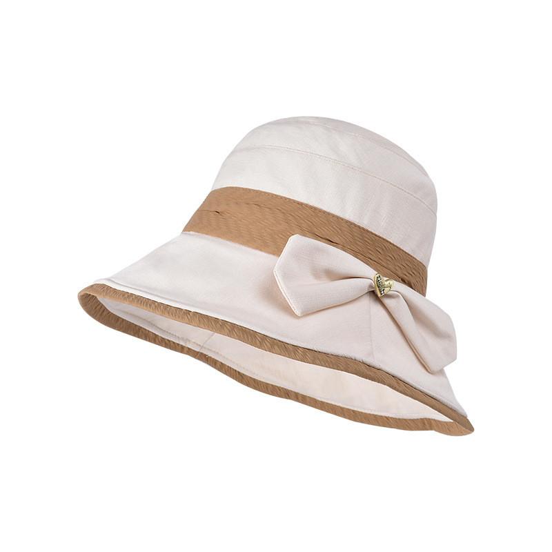 Summer Sun Shield Hat With Wide Brim And Butterfly Bow For Outdoor Casual And Fashion