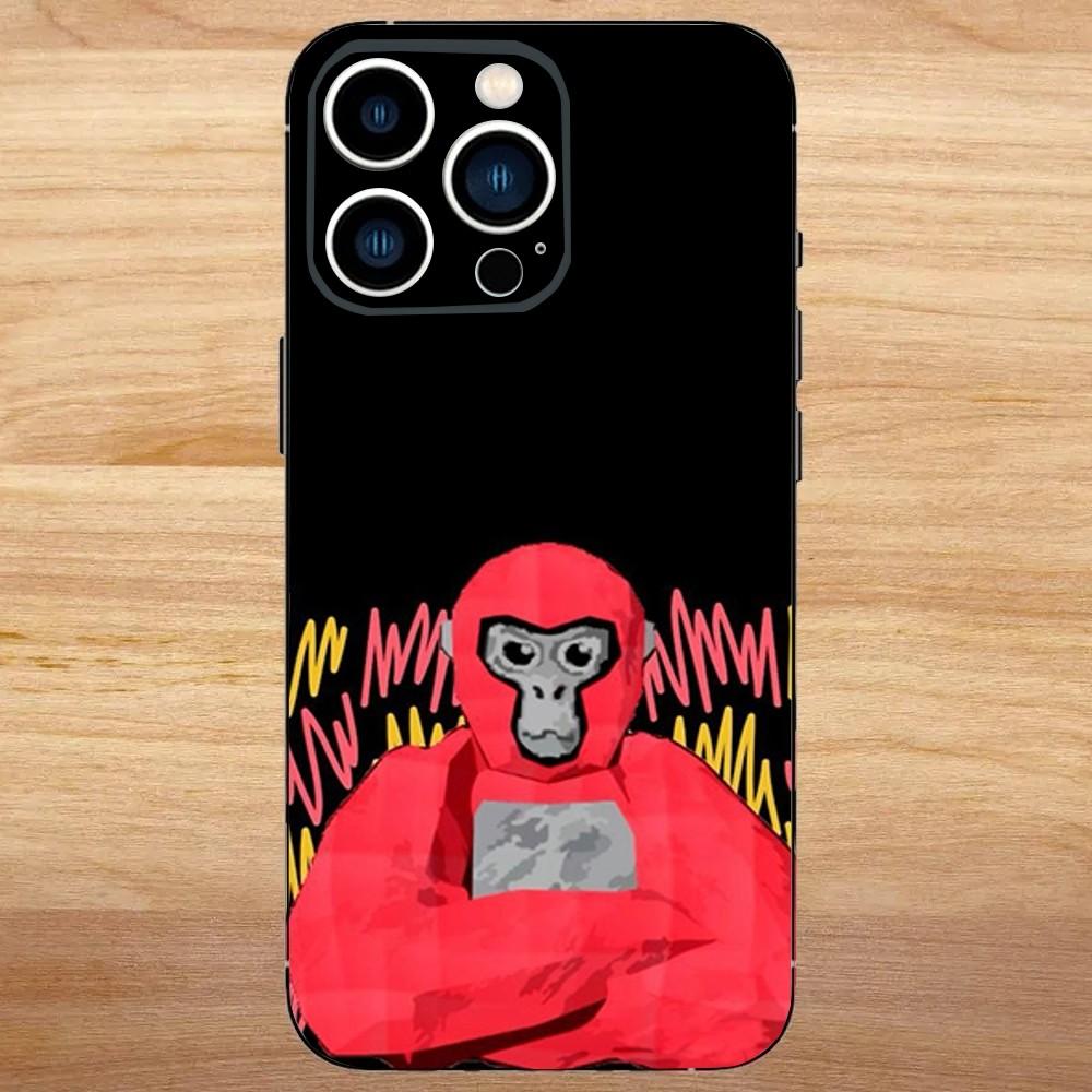 Monkey G-Gorilla TagS Phone Case For iPhone 16,15,14,13,12,11,Mini,Pro,SE,MAX White Matte Shockproof Cover